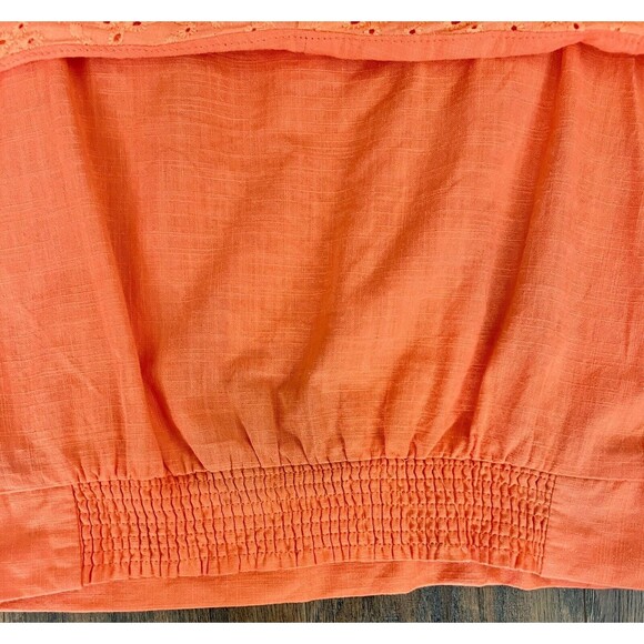 Milk & Honey Off Shoulder Strappy Boho Crop Top Orange Size Small - Picture 6 of 9